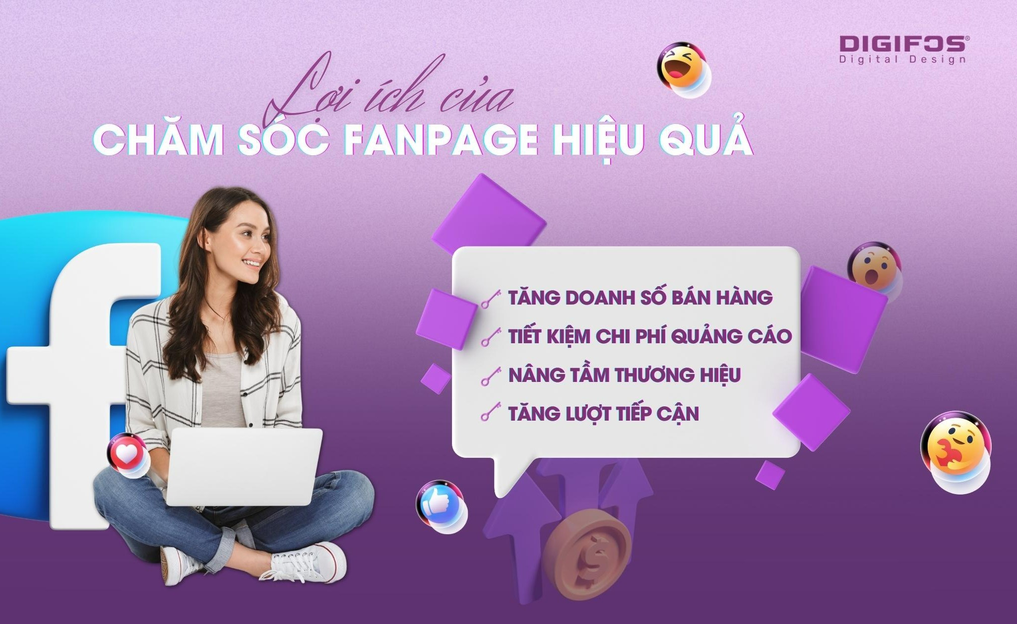 Digifos Lợi ích của chăm sóc Fanpage hiệu quả